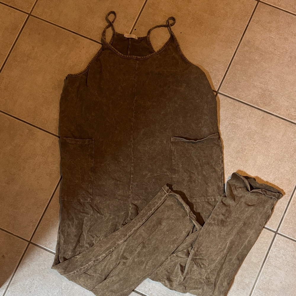 Elegant Olive Jumpsuit